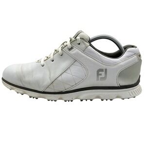 FootJoy Pro SL Golf‎ Shoes White Leather Mens Sz 10 Performance Golfing